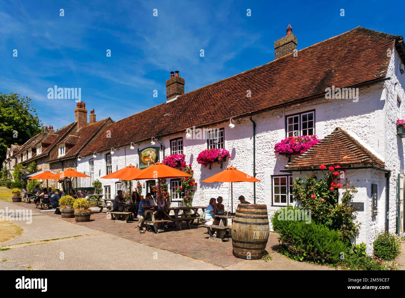 Angleterre, East Sussex, Eastbourne, East Dean Village, The Tiger Inn Pub *** Légende locale *** UK,United Kingdom,Great Britain,England,England,English, Banque D'Images