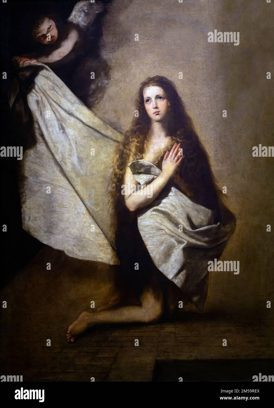 Saint Agnes, José de Ribera, 1641, Gemaldegalerie Alte Meister, Dresde, Allemagne, Europe Banque D'Images