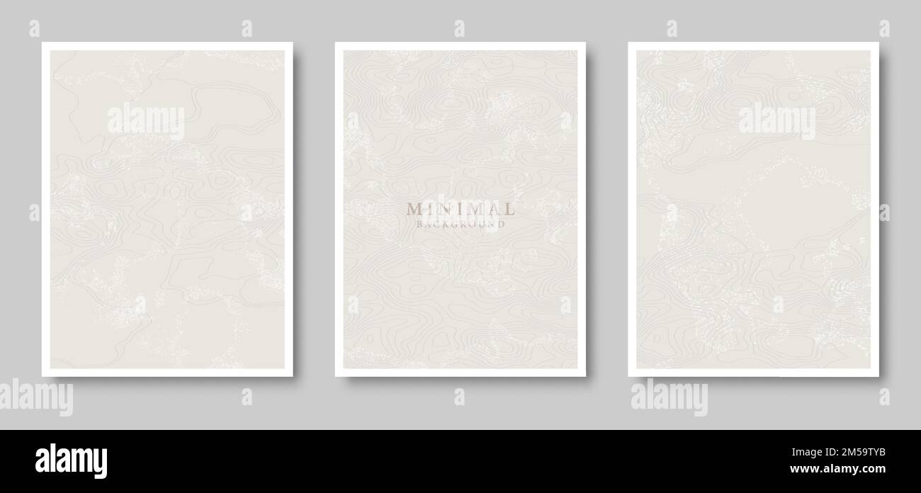 Ensemble de couverture moderne. Motif de lignes ondulées abstrait.Collection créative pour l'arrière-plan professionnel, modèle de brochure, brochure, prospectus. Illustration de Vecteur