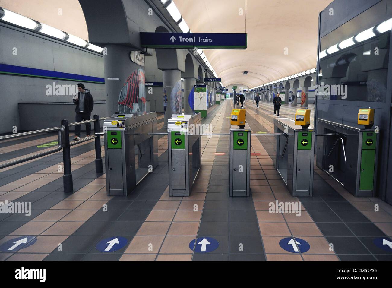 Milan (Italie), la nouvelle ligne de métro 4 Banque D'Images