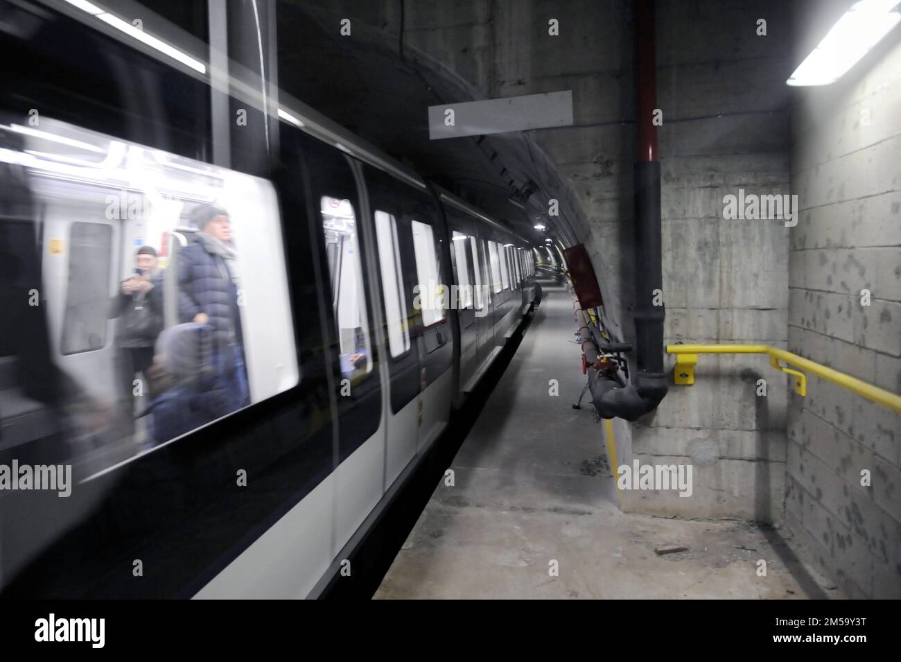 Milan (Italie), la nouvelle ligne de métro 4 Banque D'Images