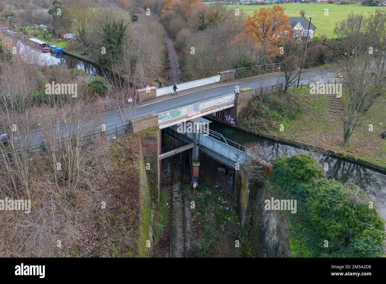 Chemin de fer du grand ouest et de brentford Banque de photographies et