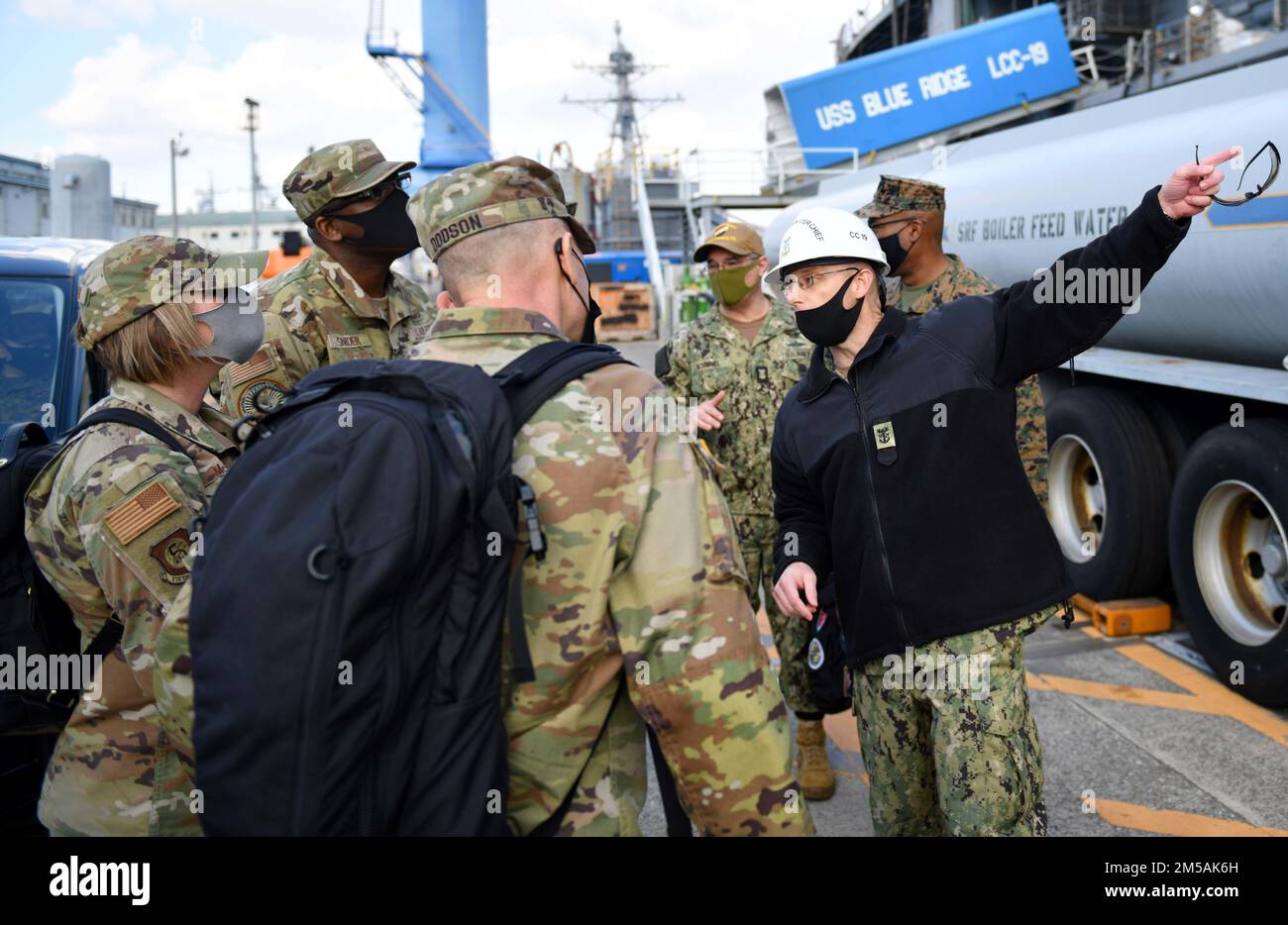 YOKOSUKA, Japon (16 février 2022) - USS Blue Ridge, navire amiral de la ...