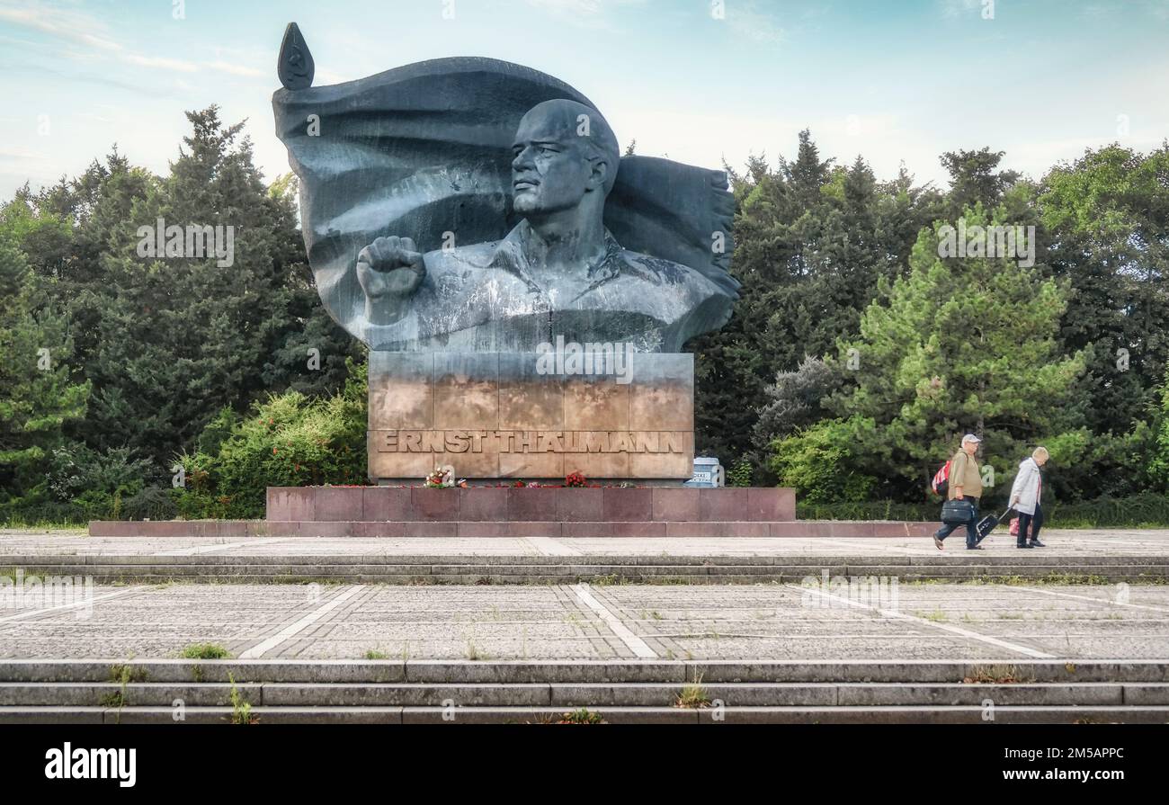 Berlin, Prenzlauer Berg, Greifswalder Str., Ernst-Thälmann-Denkmal Banque D'Images