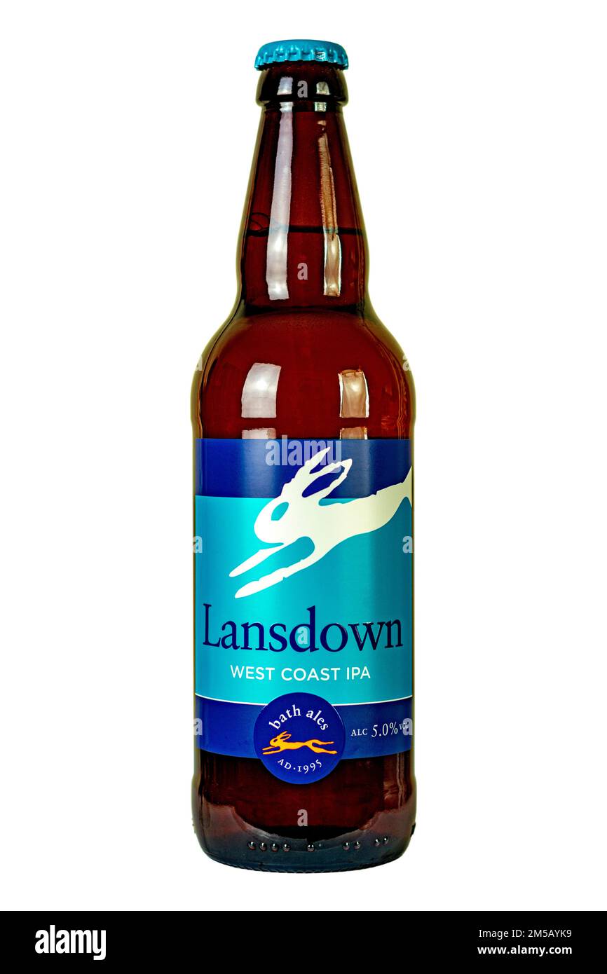 Bath Ales - bière en bouteille Lansdown West Coast IPA - ABV5 %. Banque D'Images