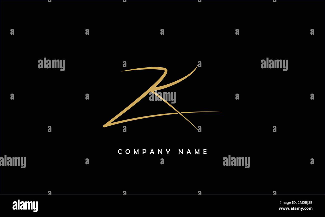 ZK, KZ lettres abstraites logo Monogramme Illustration de Vecteur