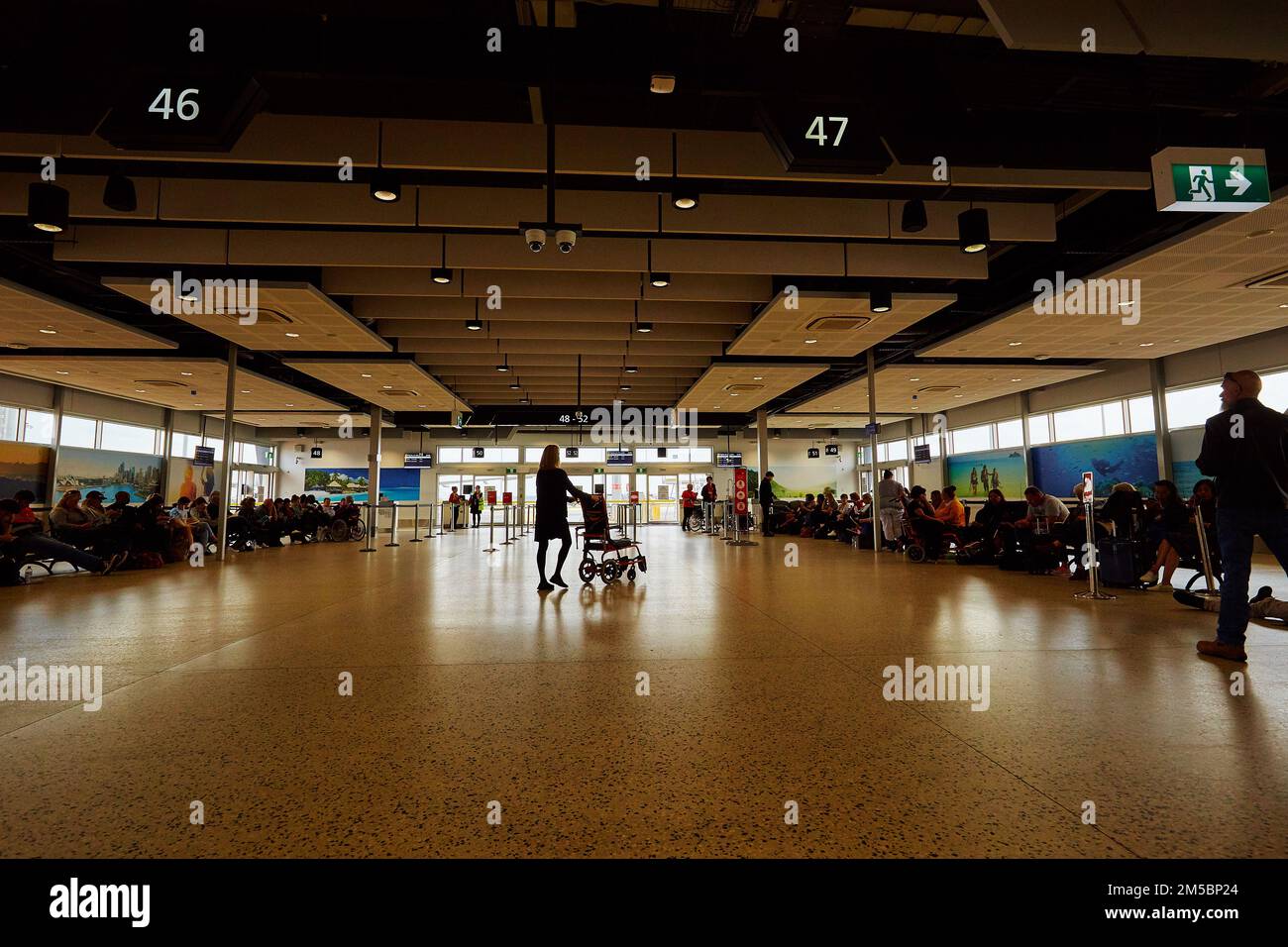 Terminal 4 de l'aéroport Tullamarine de Melbourne Banque D'Images