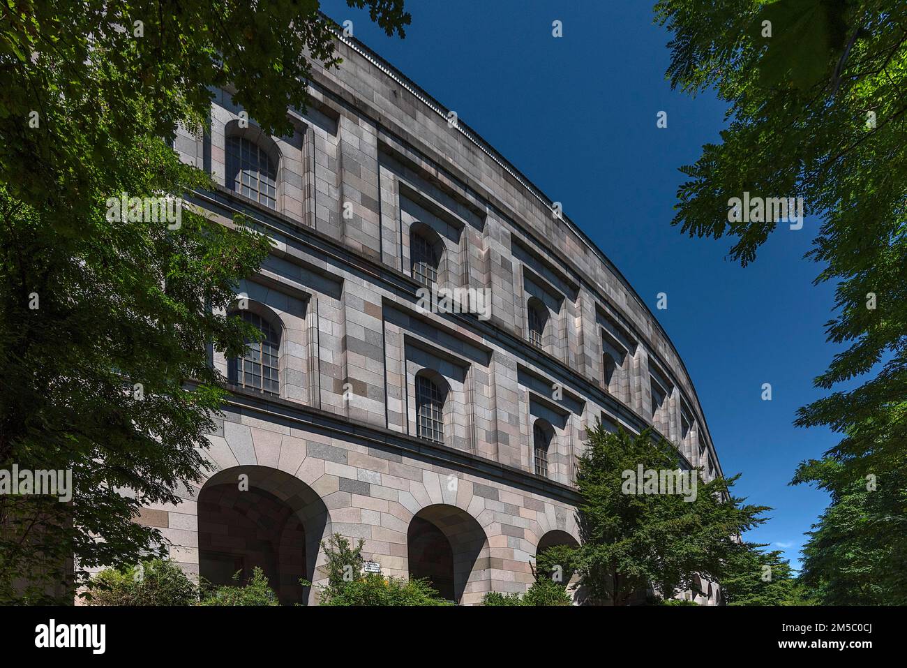 Détail de la salle du Congrès, bâtiment monumental national-socialiste inachevé sur le terrain du rassemblement du Parti nazi, Nuremberg, moyenne-Franconie, Bavière Banque D'Images