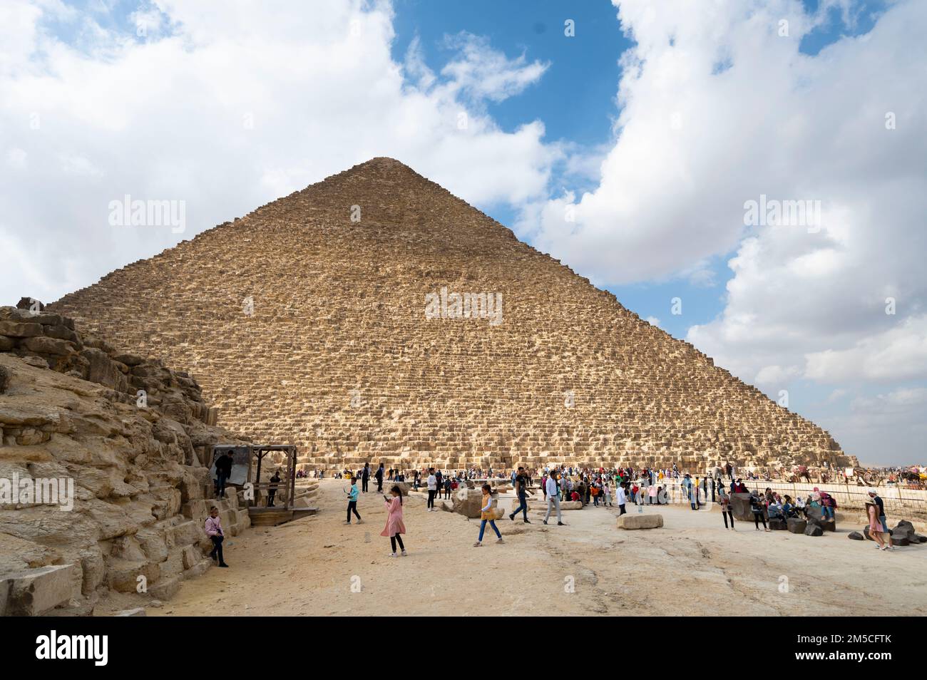 pyramides de gizele le caire Banque D'Images