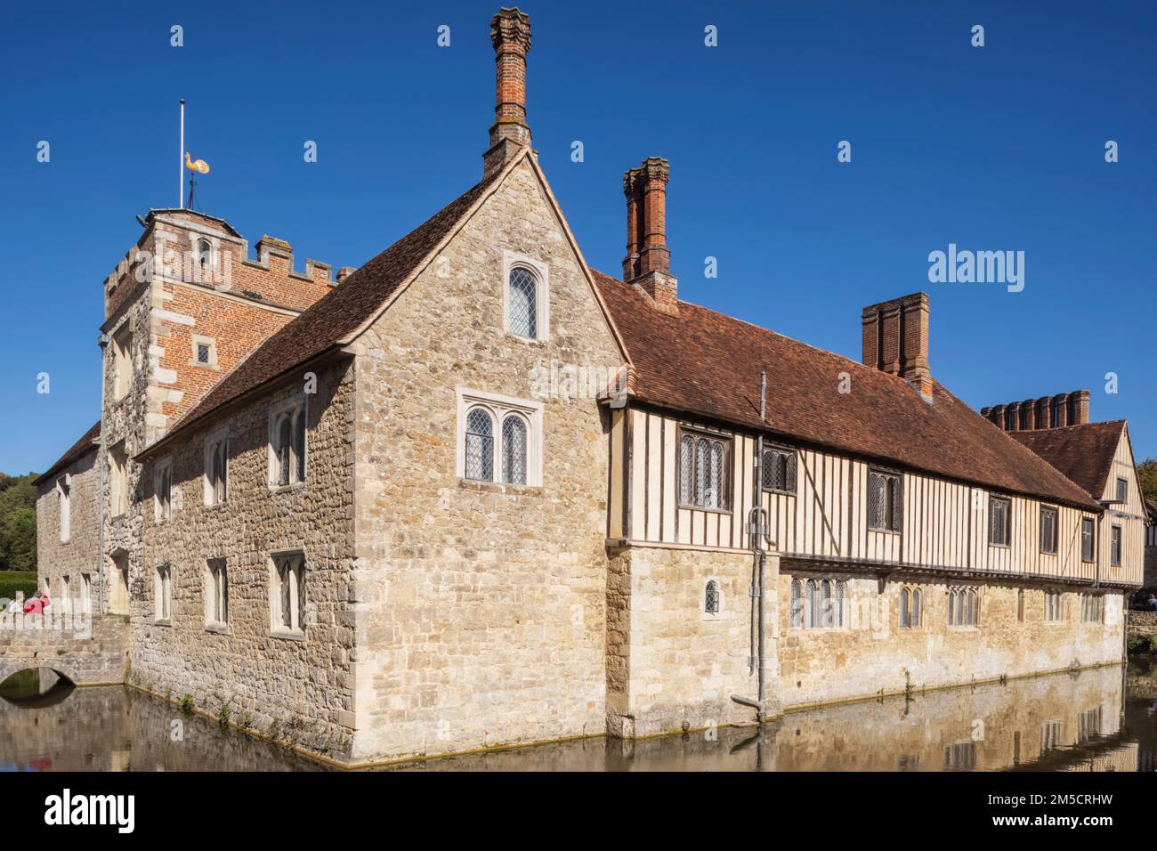 Angleterre, Kent, Sevenoaks, Ightham Mote, 14th Century Moated Manor House Banque D'Images