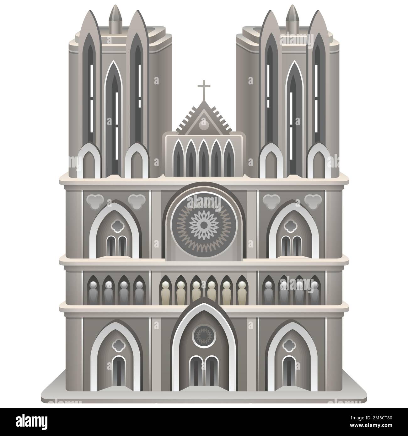 Cathédrale catholique. Illustration vectorielle. SPE 10 Illustration de Vecteur