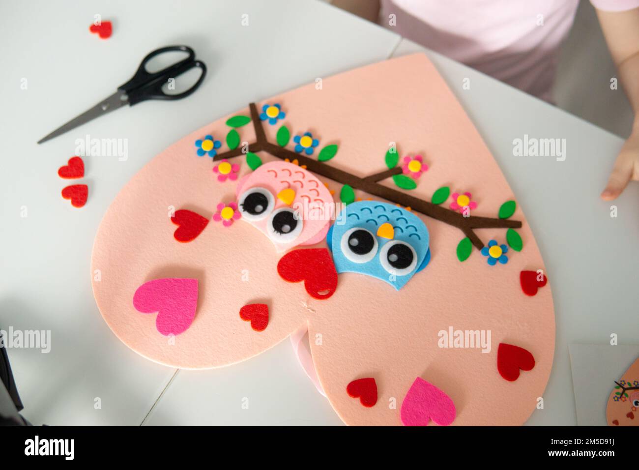Lot De 4 Décorations De Saint-Valentin, Guirlande De Cœurs En