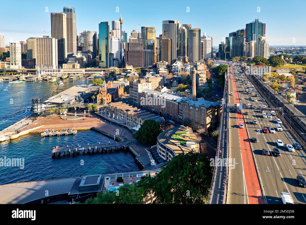 Sydney. Nouvelle-Galles du Sud. Australie. Vue aérienne du quartier central des affaires (CBD) Banque D'Images