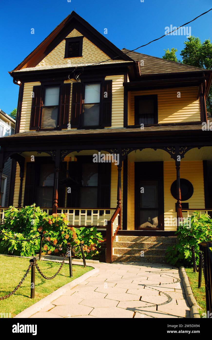 La maison d'enfance du chef des droits civils Martin Luther King, Atlanta Banque D'Images