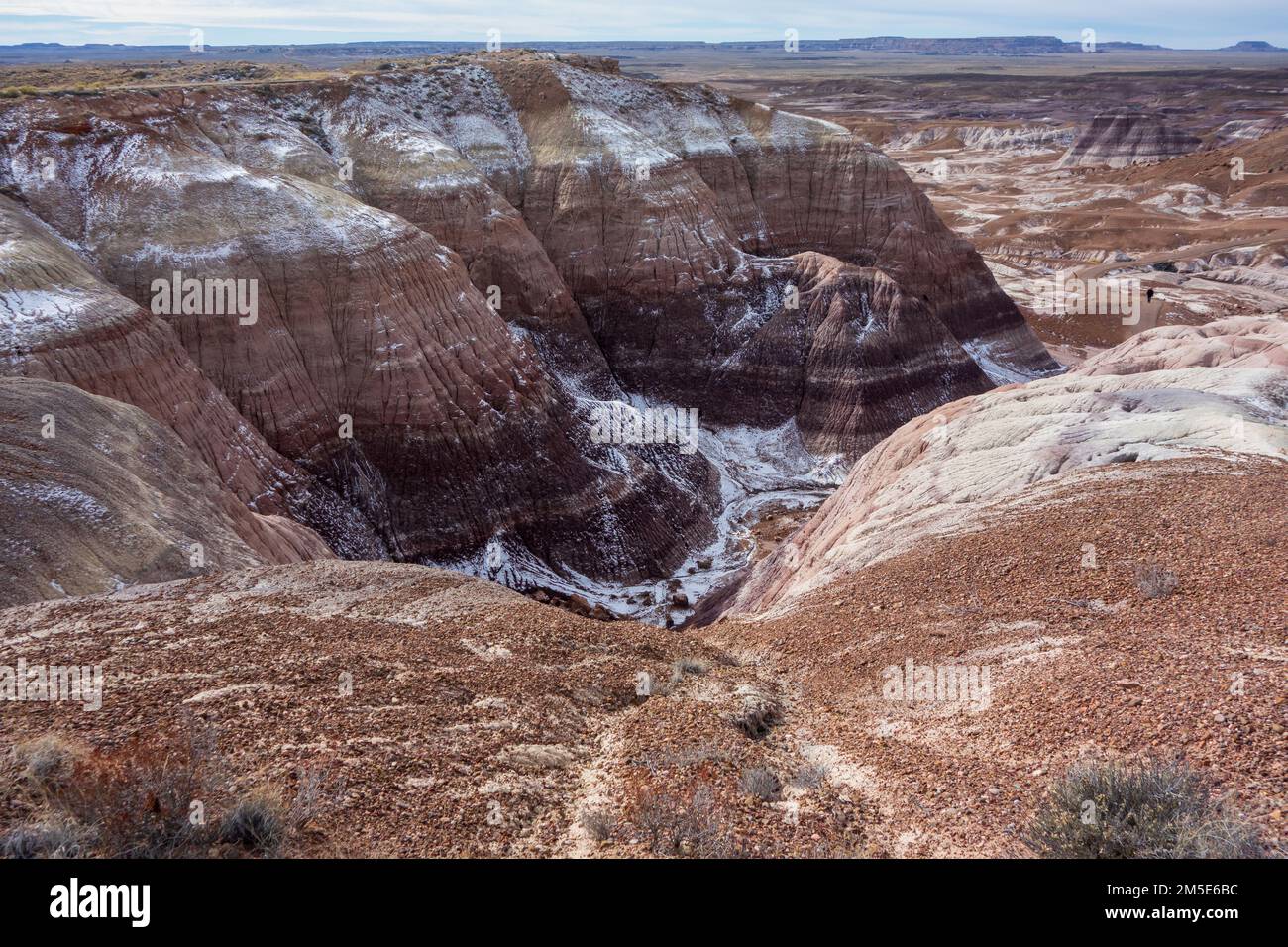 Parc national de Painted Desert en Arizona Banque D'Images