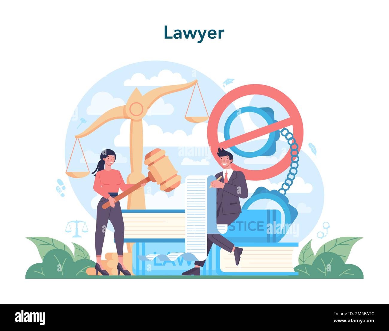 Concept d'avocat professionnel. Peine et jugement. Litige juridique