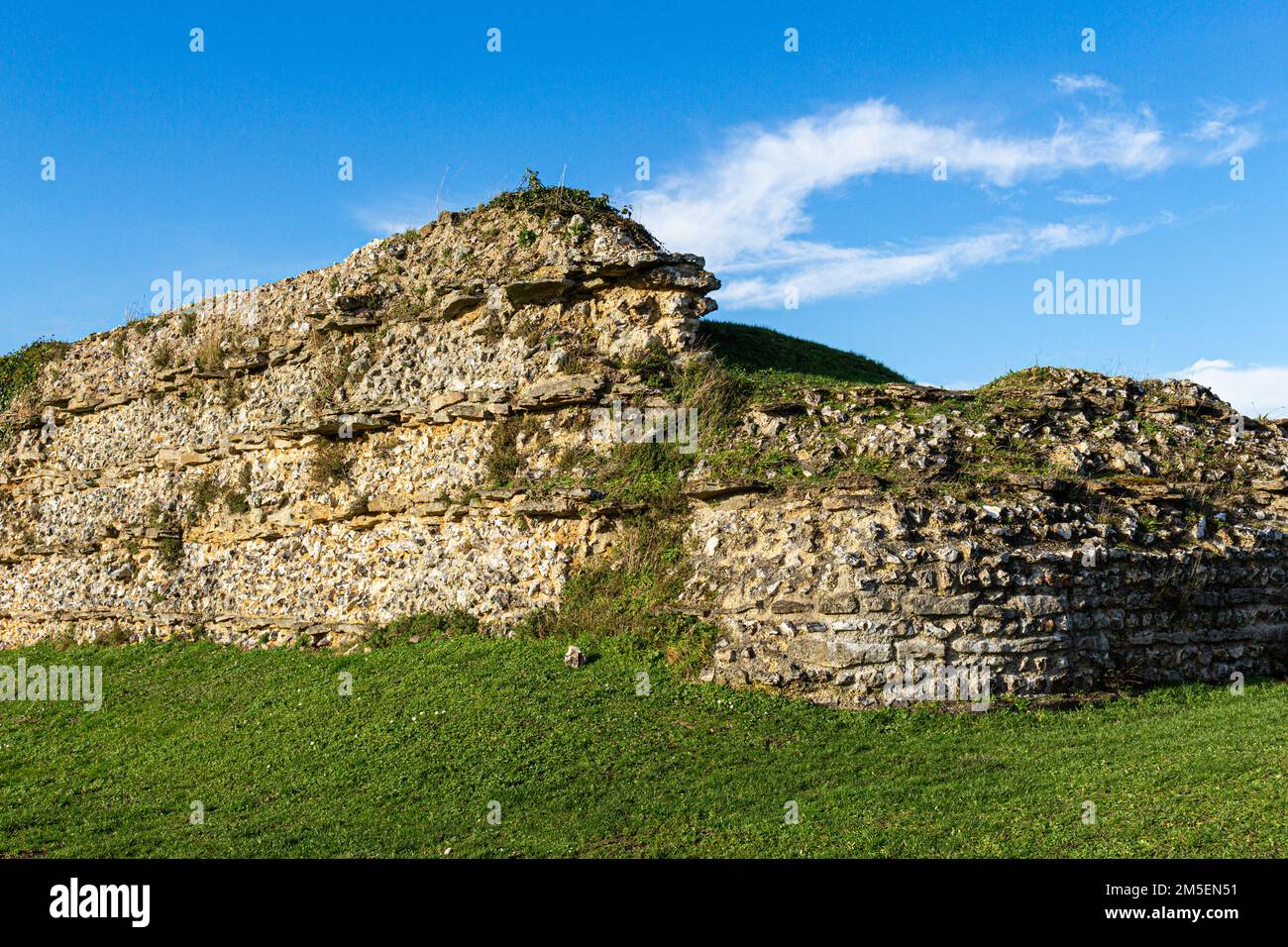 Développé par les Romains comme la ville de Calleva Atrebatum dans ce qui est maintenant Silchester dans le Hampshire autour de AD 1 - une ville romaine bien préservée Banque D'Images