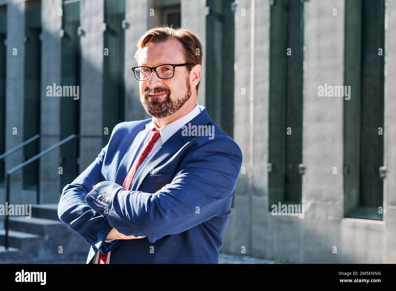 Portrait of a man outdoors Banque D'Images