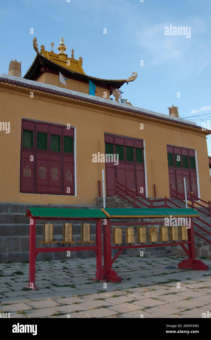 Monastère de Gandantegchinlen à Oulan Bator, Mongolie. Asie Banque D'Images