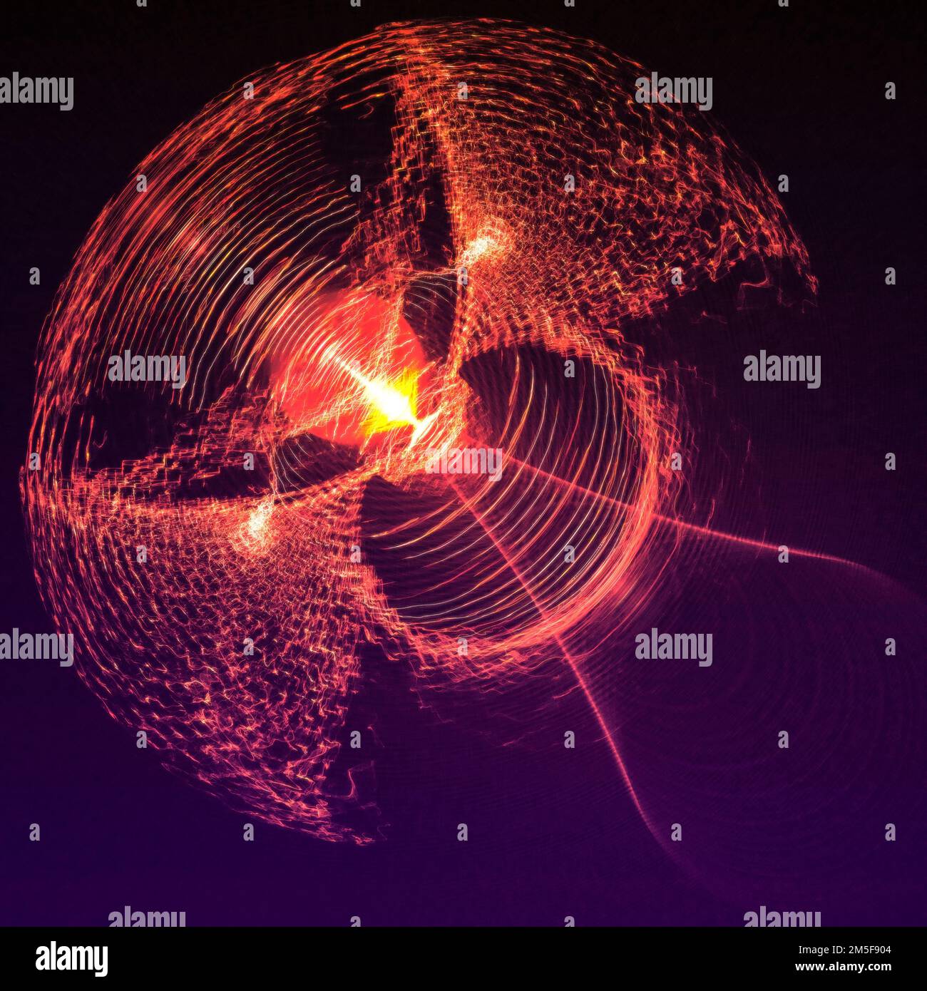 Arrière-plan abstrait plasma électrique. Lumière magique Banque D'Images