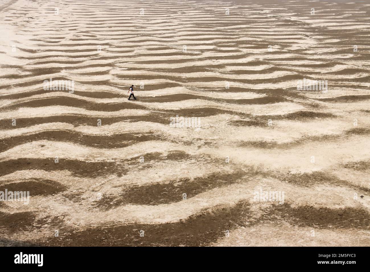 LA SÉCHERESSE, C'EST UN PAYSAGE TRÈS COMMUN AU BANGLADESH, QUAND CETTE PÉRIODE EST VENUE ALORS LES BANGLADAIS FONT FACE À UN MOMENT TRÈS CRUCIAL. Banque D'Images