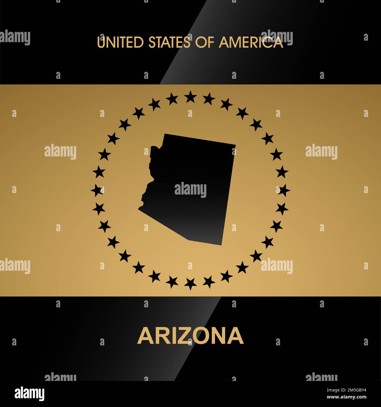 Arizona map vector background Illustration de Vecteur