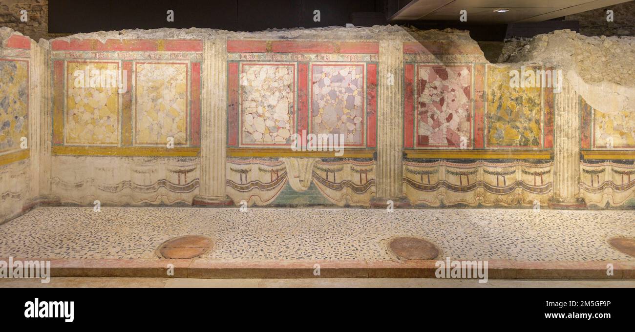 Fresques du Sanctuaire républicain, Brescia, province de Brescia, Italie Banque D'Images
