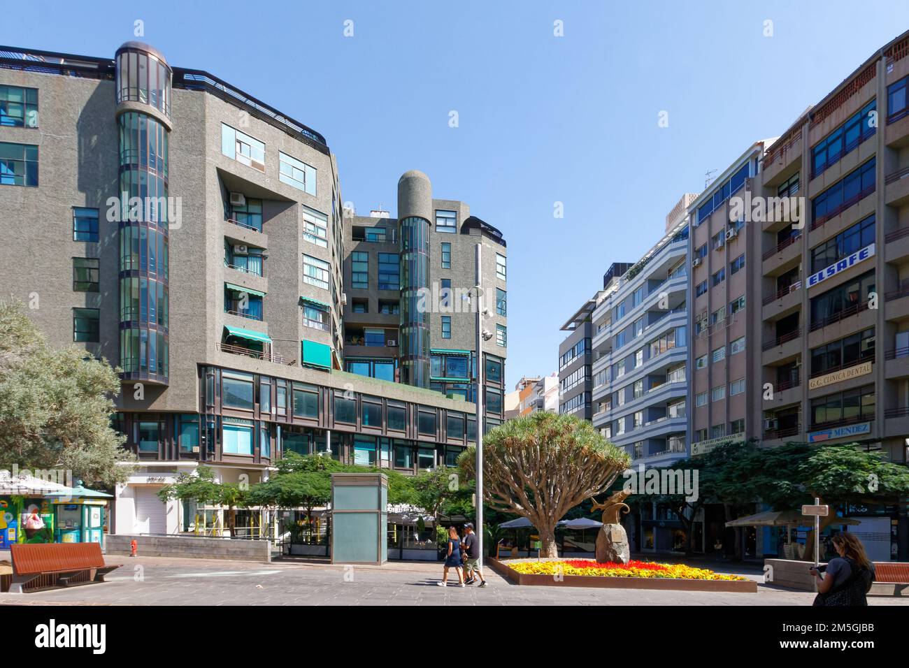 Vieille ville de Santa Cruz de Tenerife. Banque D'Images