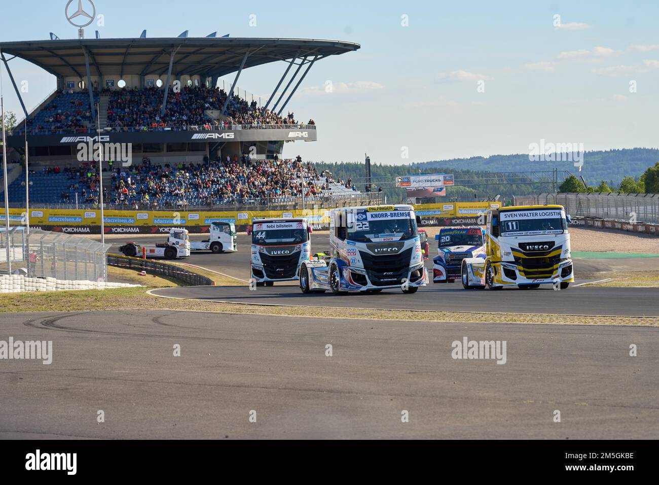 Grand Prix de camion ADAC 2022, Championnat européen de course de camion Goodyear FIA. Circuit de course de Nuerburgring, Rhénanie-Palatinat, Allemagne Banque D'Images