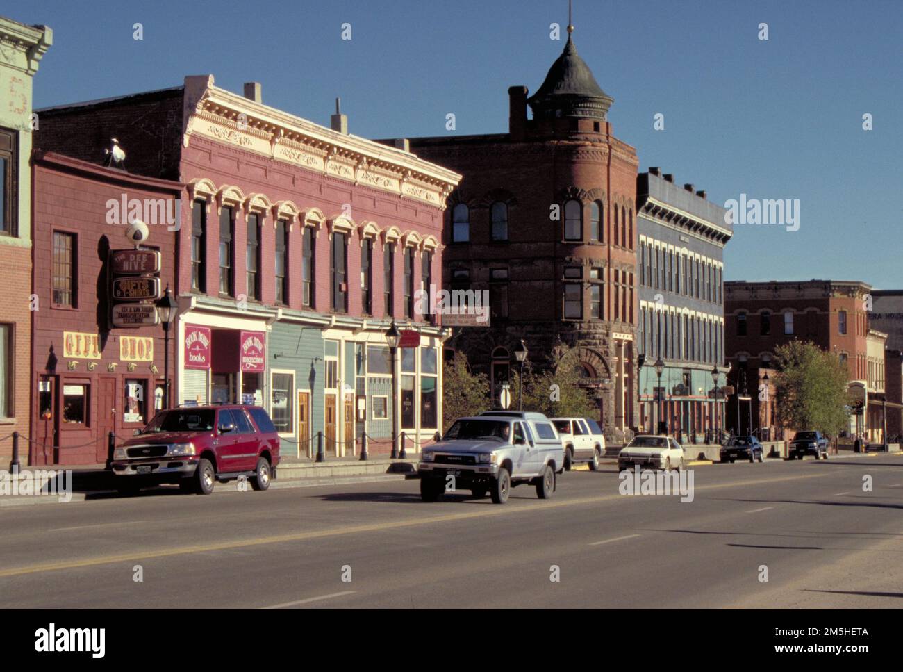 San Juan Skyway - centre-ville de Leadville. La ville minière animée de Leadville est riche en histoire et en belle architecture. Emplacement : Leadville, Colorado (39,250° N 106,292° O) Banque D'Images