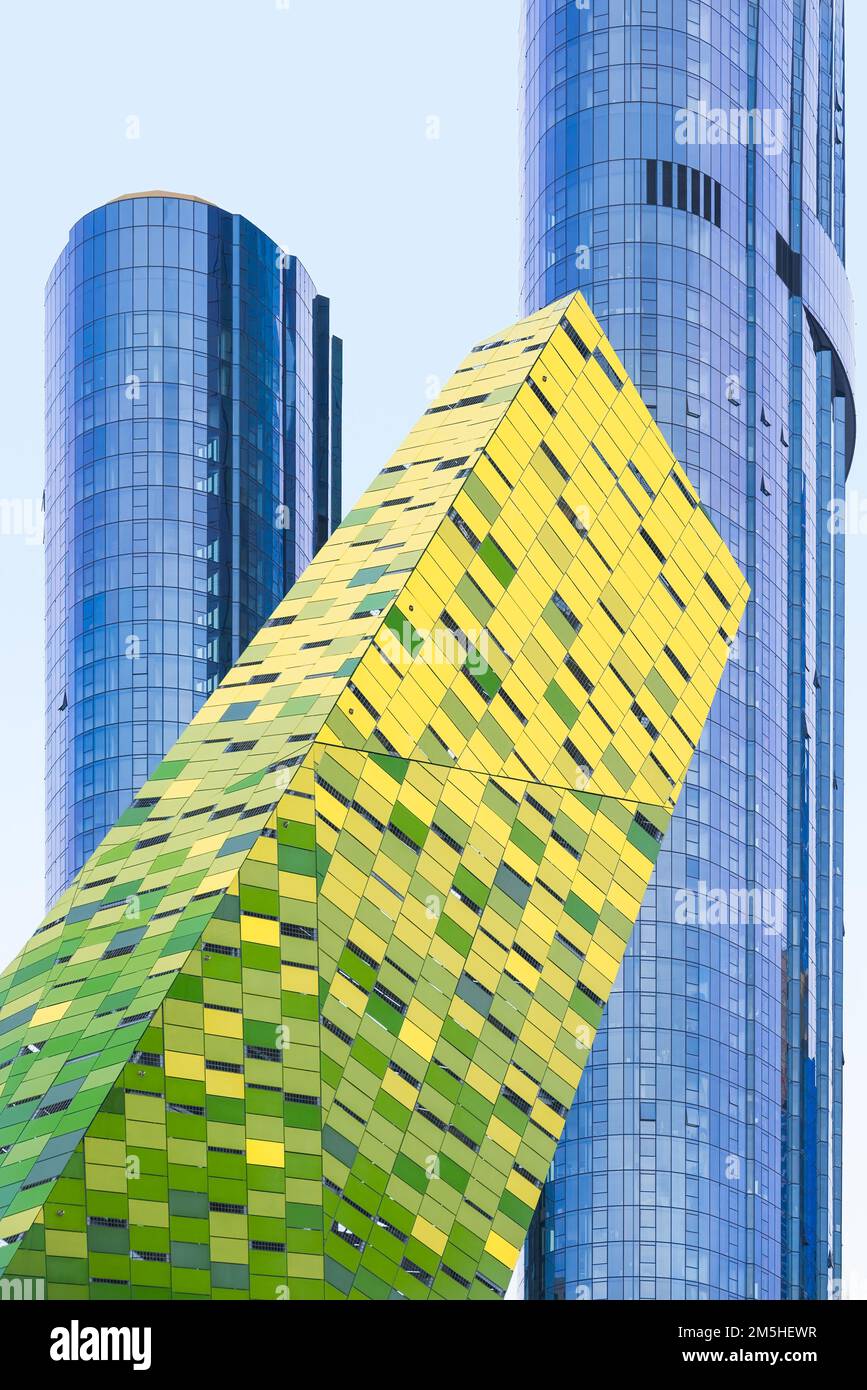 Melbourne, Victoria, Australie - Habitat Filter installation d'art écologique coloré par Drysdale, Myers & Dow Banque D'Images