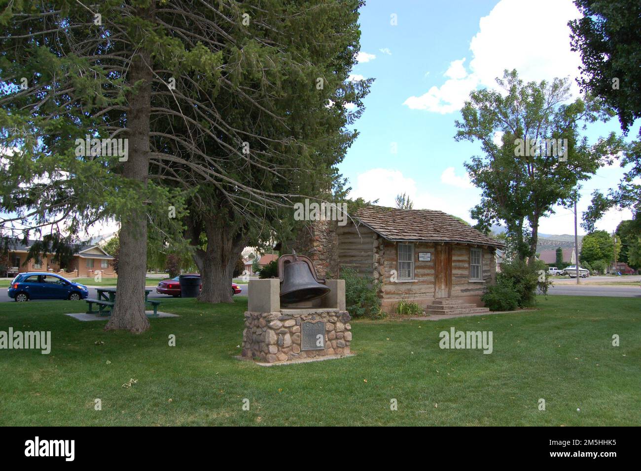 Nebo Loop Scenic Byway Old Schoolhouse dans le parc Nephi. La cloche