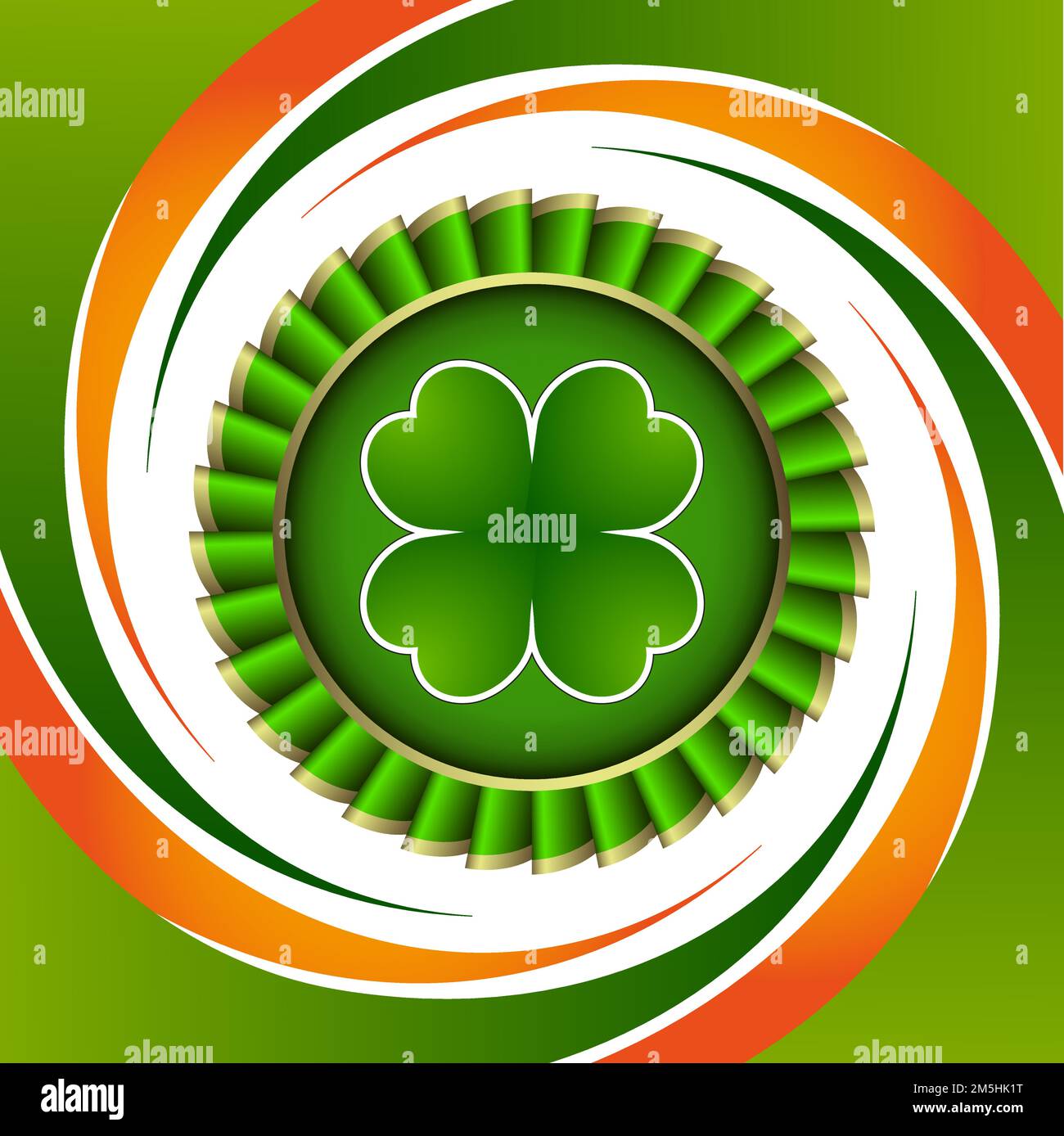 Arrière-plan de l'élément de Clover Leaf pour happy St Patrick Day Illustration de Vecteur