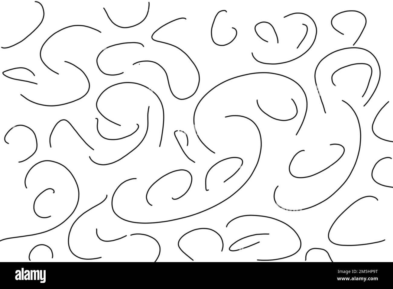 Illustration abstraite aux formes contemporaines Banque D'Images