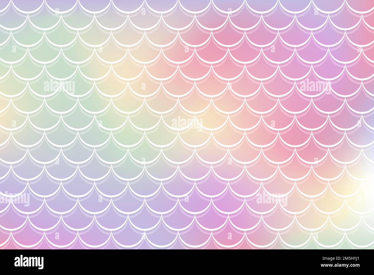Arrière-plan holographique Mermaid avec motif à l'échelle du poisson. Imprimé perles roses. Papier peint de dessin animé abstrait sous-marin pour bannière, invitation et vacances Illustration de Vecteur