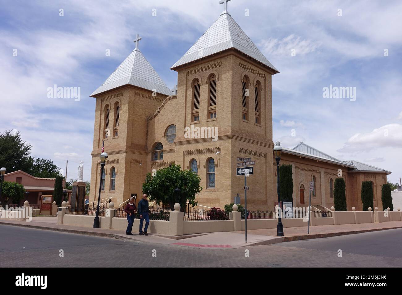 Basilique de San Albino dans la vieille Mesilla, Nouveau-Mexique Banque D'Images