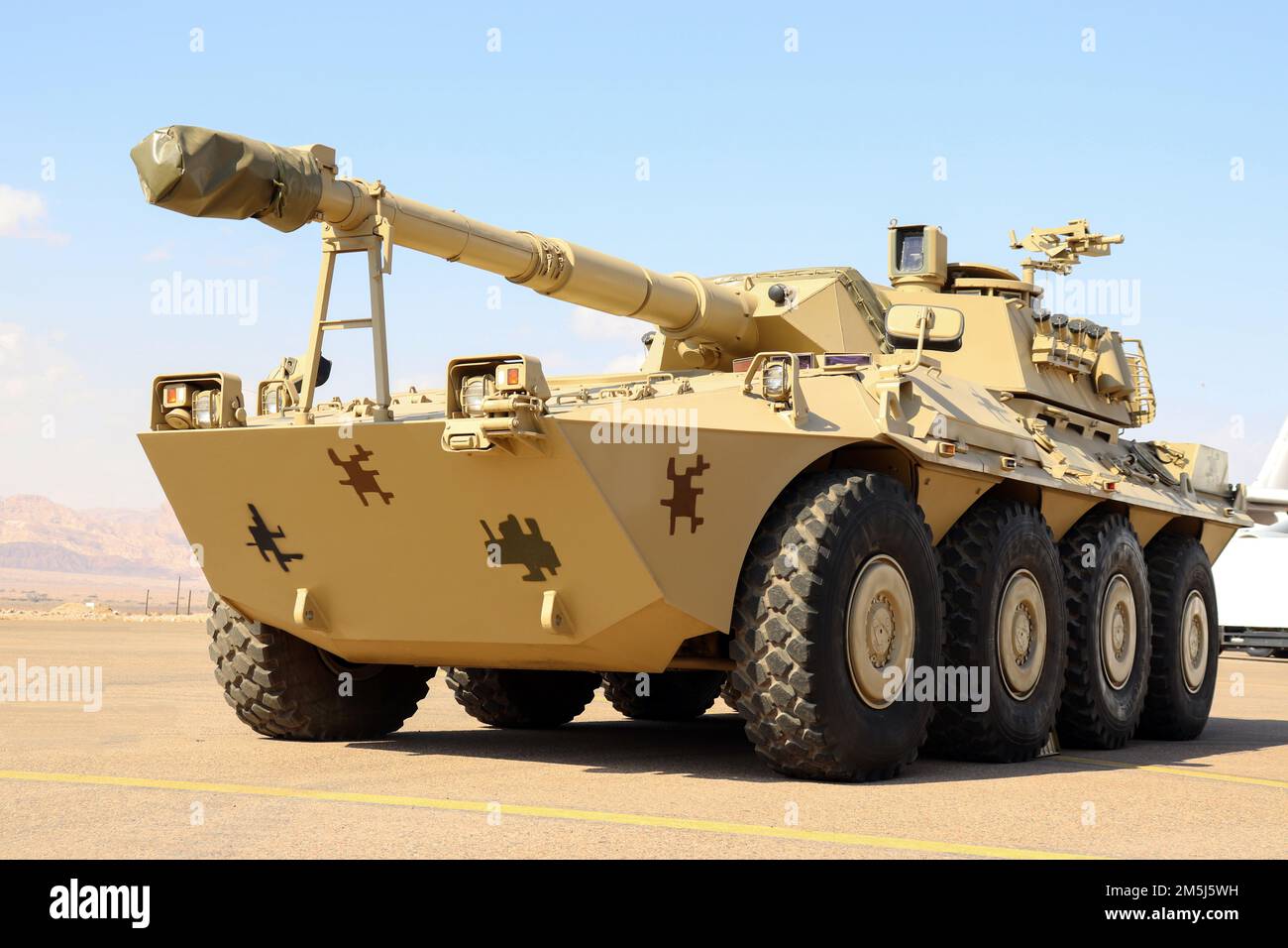 Le Centauro est une famille de véhicules militaires italiens provenant d'un chasseur de chars à roues (Armée, Jordanie) jordanien blindé et militaire Banque D'Images