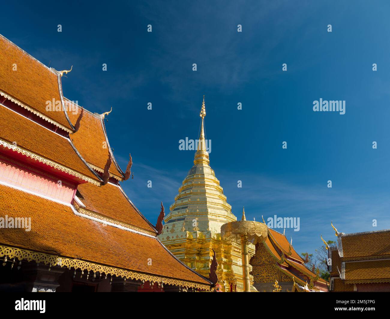 Wat Phra That Doi Suthep Ratchaworawihan temple. Les destinations touristiques les plus populaires de Thaïlande. Chiang Mai, Thaïlande Banque D'Images
