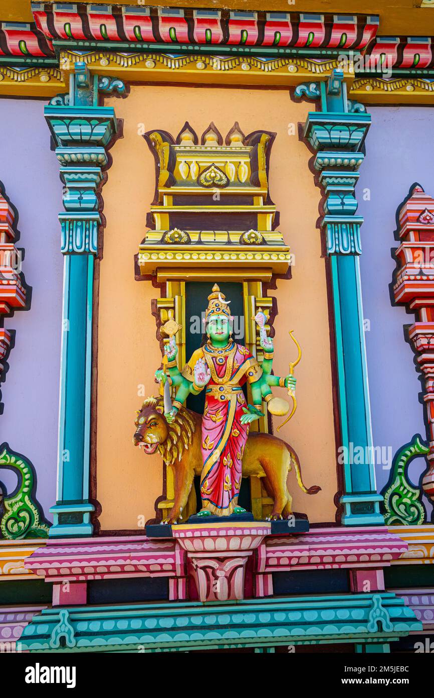 1 décembre 2022 Murti statue au Pavillon Thirukovil Cap-Malheureux Maurice Banque D'Images