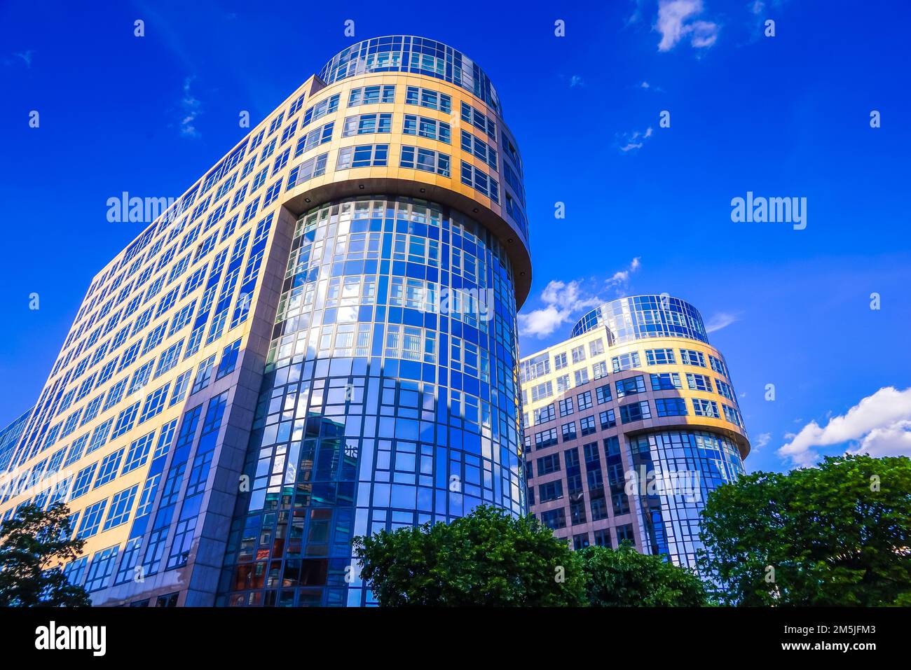 Berlin Moabit Spreebogen Architektur Banque D'Images