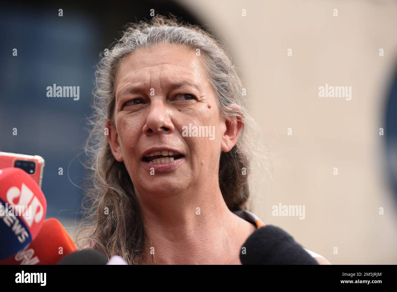 BRASÍLIA, DF - 29.12.2022: ANA MOSER FALA DA MORTE DO PELÉ - ce jeudi (29) la nouvelle ministre des Sports Ana Moser parle de la mort du roi Pelé. (Photo : ton Molina/Fotoarena) Banque D'Images