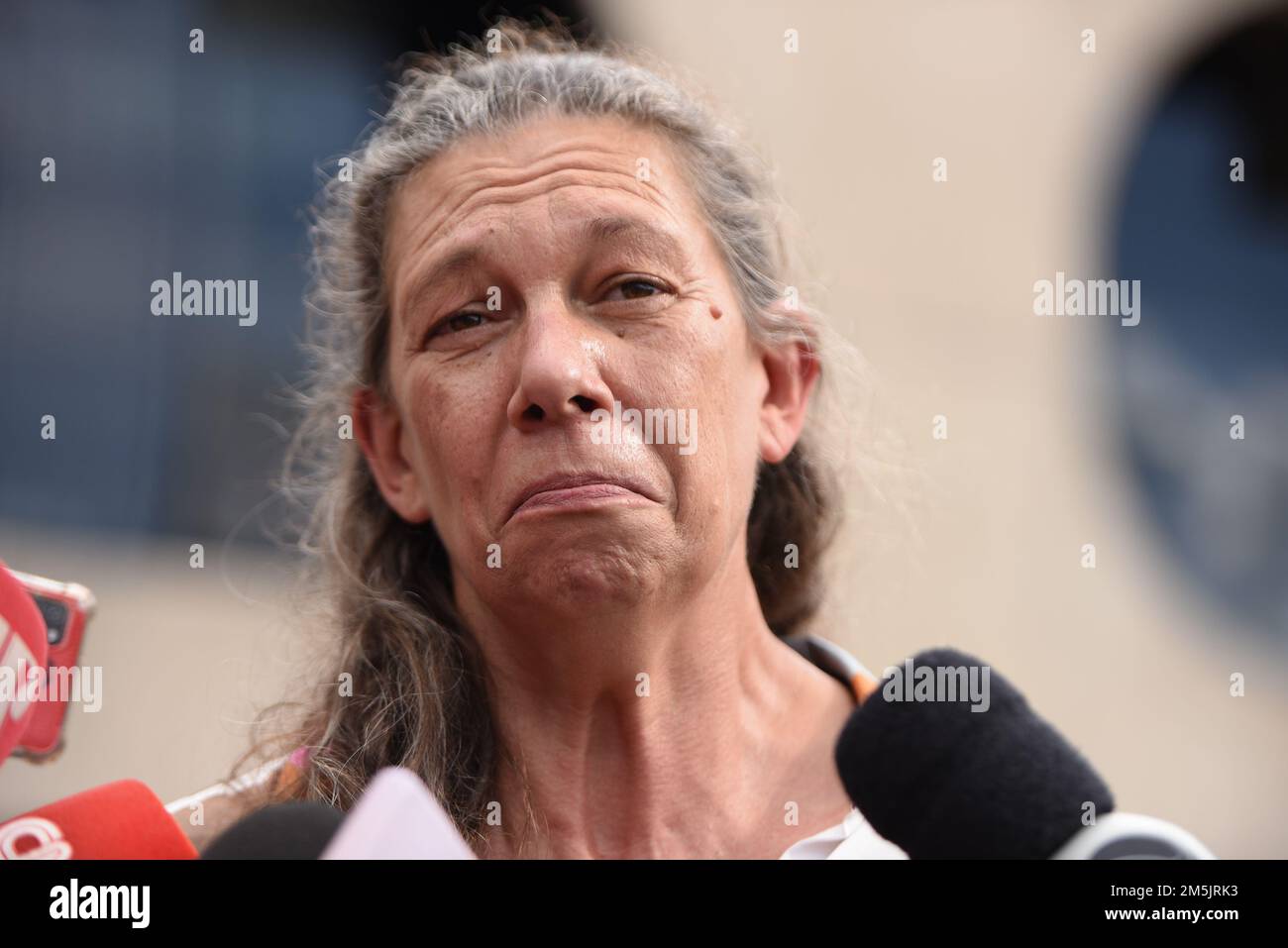 BRASÍLIA, DF - 29.12.2022: ANA MOSER FALA DA MORTE DO PELÉ - ce jeudi (29) la nouvelle ministre des Sports Ana Moser parle de la mort du roi Pelé. (Photo : ton Molina/Fotoarena) Banque D'Images