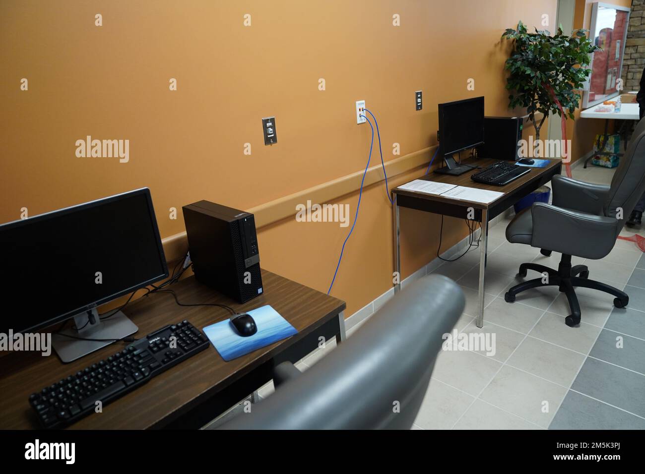 Martin Army Community Hospital Soldier Recovery Unit tout nouveau café Internet. Banque D'Images Martin Army Community Hospital Soldier Recovery Unit tout nouveau café Internet. Banque D'Images