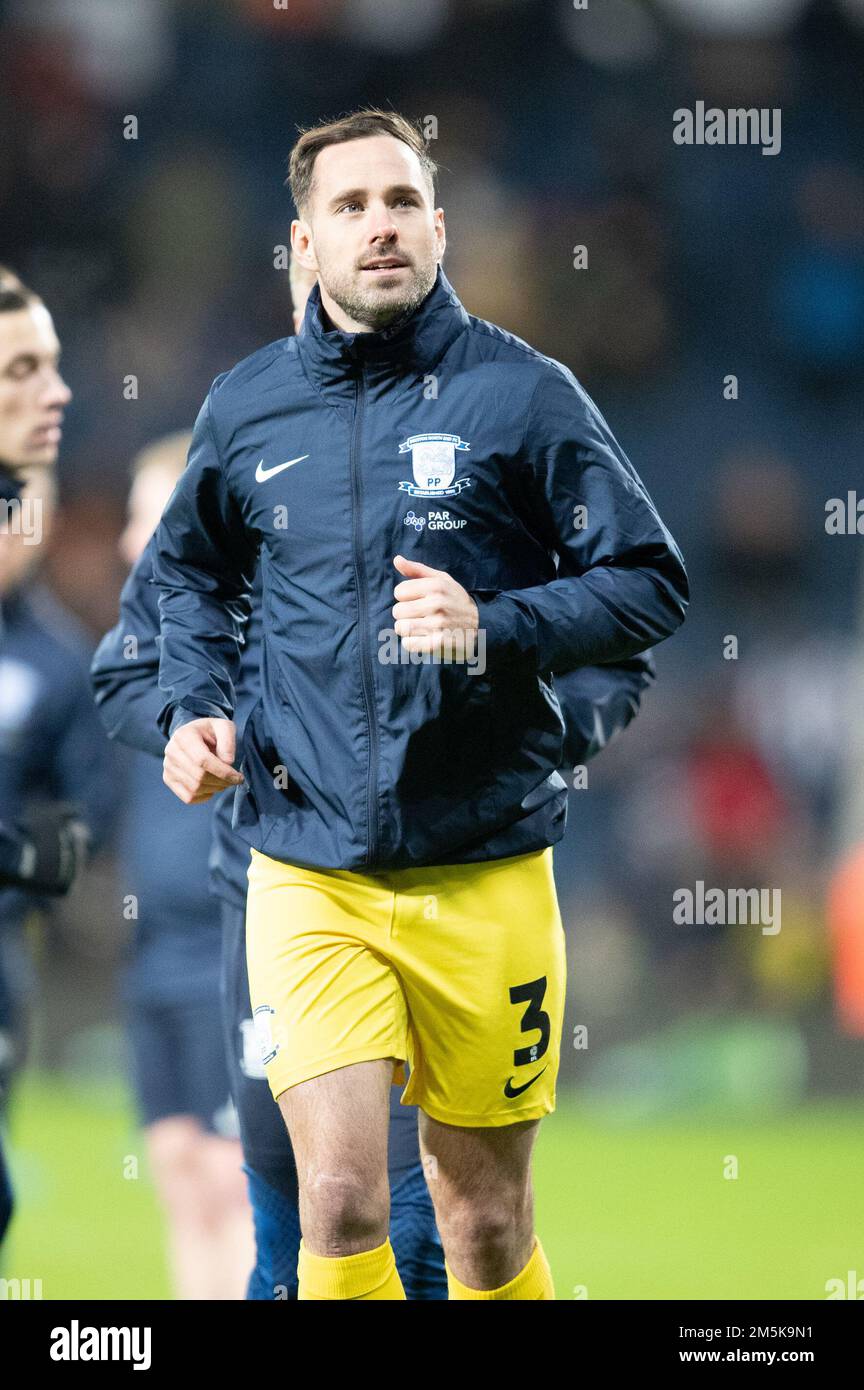 Greg Cunningham de Preston se réchauffe avant le match de championnat Sky Bet entre West Bromwich Albion et Preston North End à Hawthorns, West Bromwich, le jeudi 29th décembre 2022. (Crédit : Gustavo Pantano | ACTUALITÉS MI) crédit : ACTUALITÉS MI et sport /Actualités Alay Live Banque D'Images