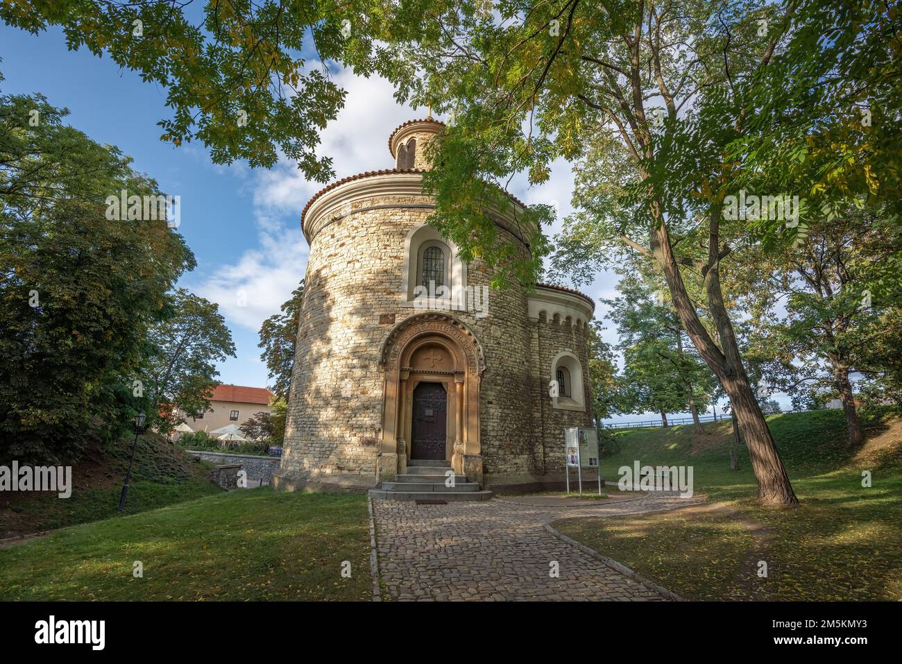 Rotonde de St Martin à Vysehrad - Prague, République Tchèque Banque D'Images