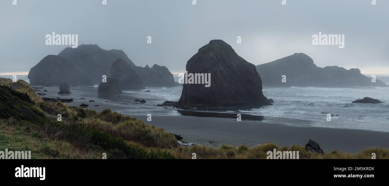 Plage de Meyers Creek, sud de l'Oregon Banque D'Images