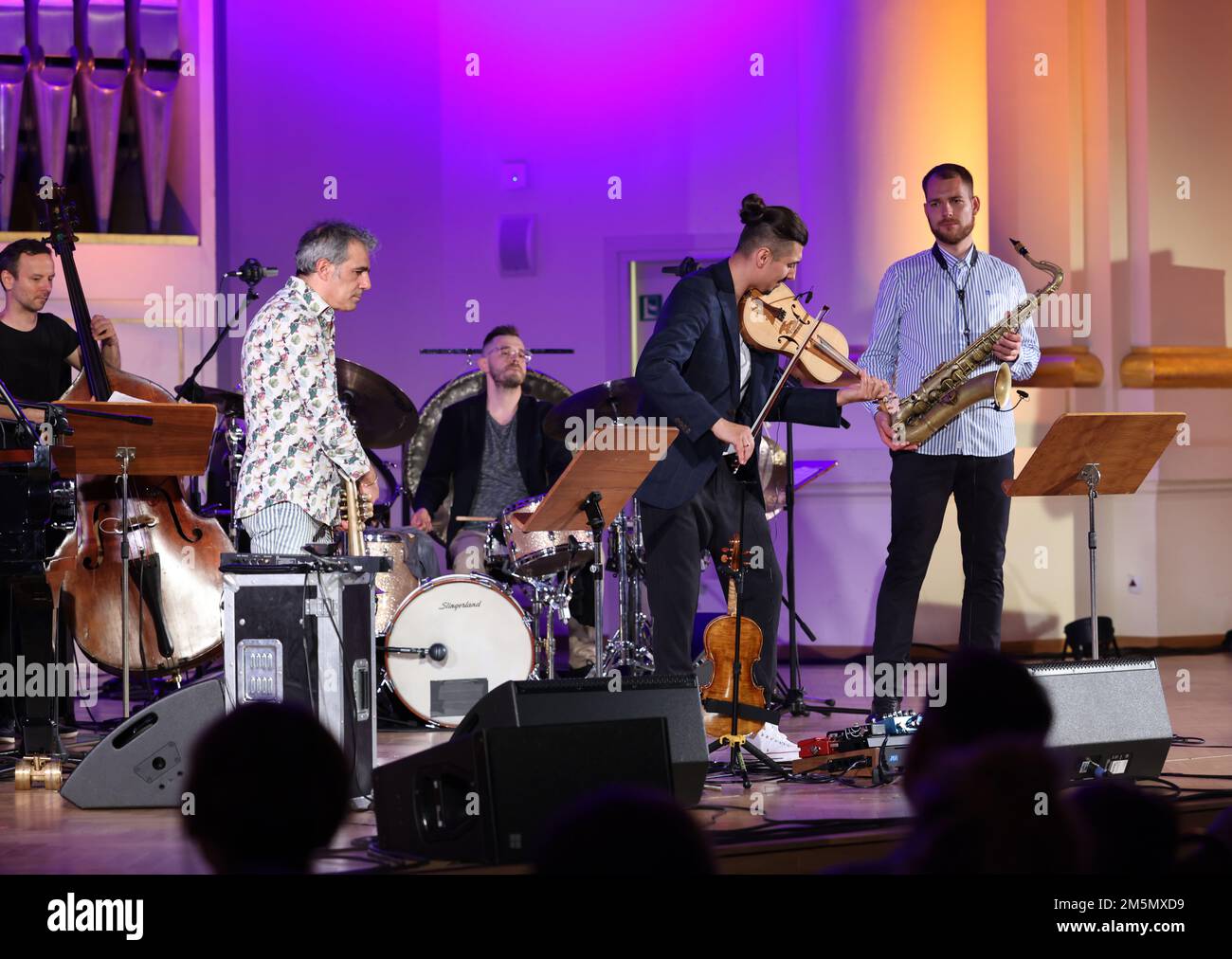 Cracovie, Pologne 4 juillet 2022 le Quatuor Adam Baldych et Paolo