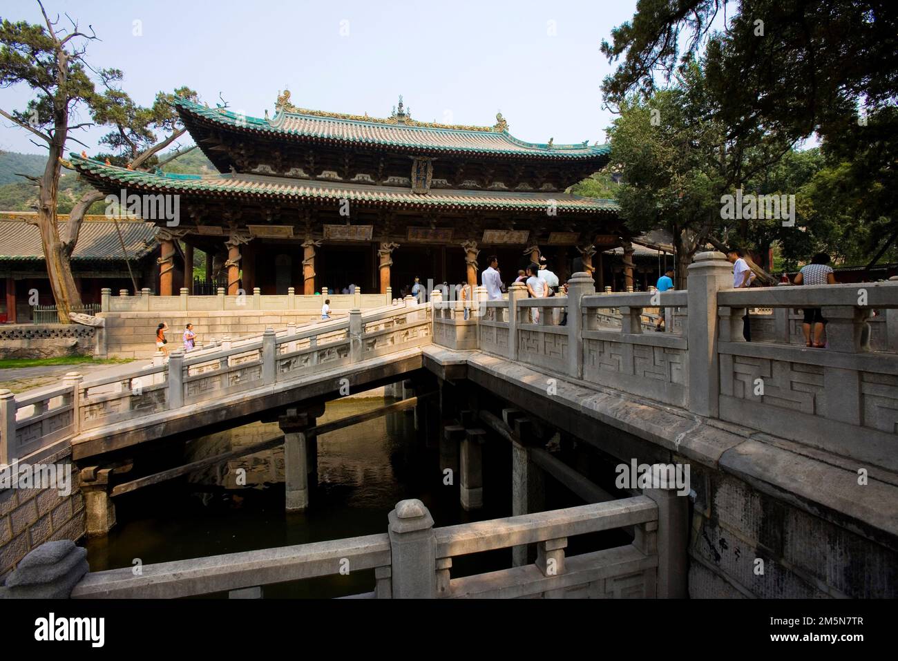 Architectures traditionnelles dans le Jin Memorial Hall, Shanxi Banque D'Images