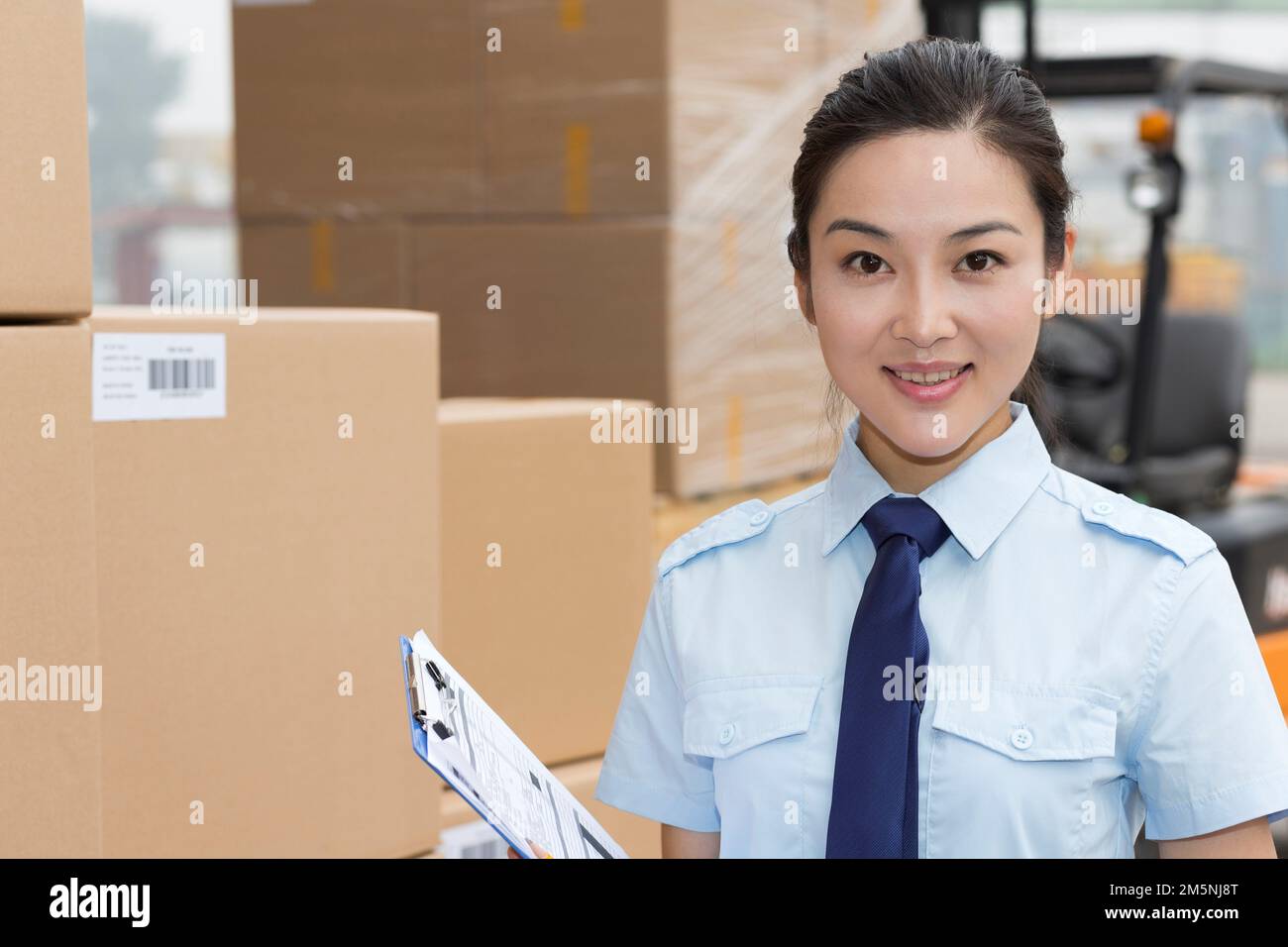 Personnel de gestion de l'entrepôt logistique Banque D'Images