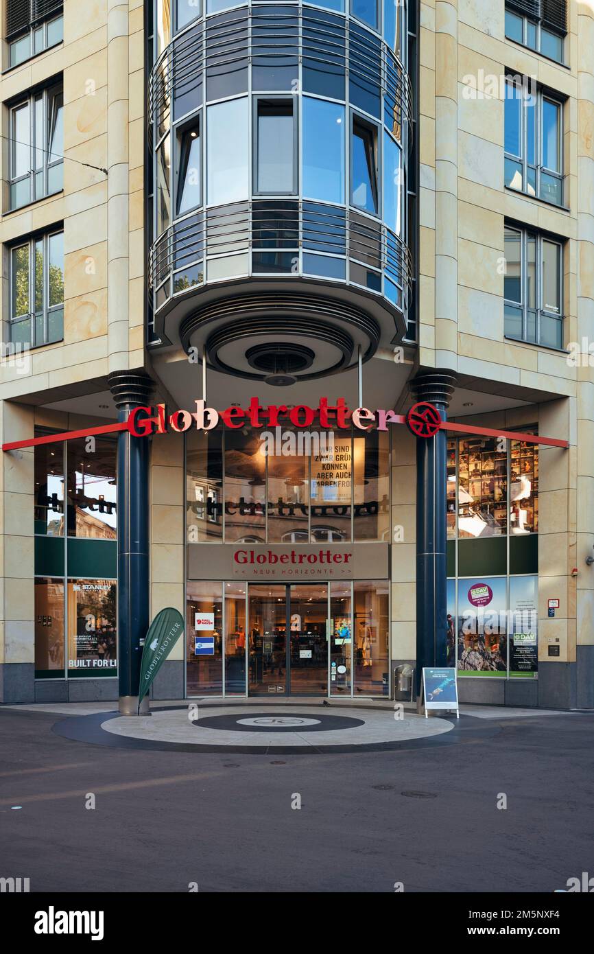 Globetrotter, magasin, Tuebinger Strasse, Stuttgart, Bade-Wurtemberg, Allemagne Banque D'Images